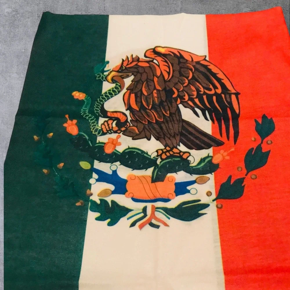Mexican Flag Mexico 16 n 1 Neck Gaiter Face Cover Dust Mask Biker Rag